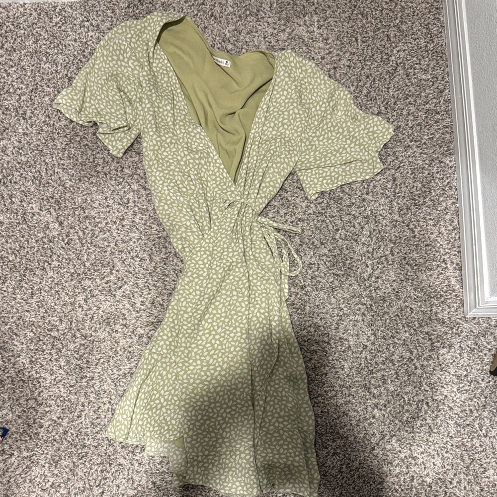 Abercrombie & Fitch Light Green Mini Dress
